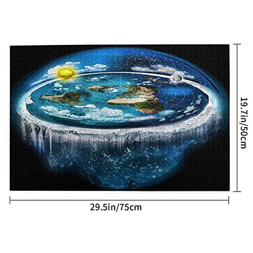 Shenghengyu Puzzles Flat Earth with Dome Art DIY Puzzle Toys for Adults and Children, Unique Artistic Jigsaw Puzzles,Challenging Family Puzzles 1000pcs