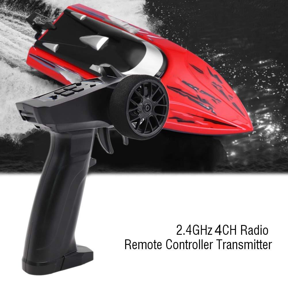 01 02 015 01 02 015 RC Car Transmitter, Throttle Fine Tuning Remote Control Receiver 2 Speed Adjustment 2.4GHz 4CH with LED Light for Electrical Equipments