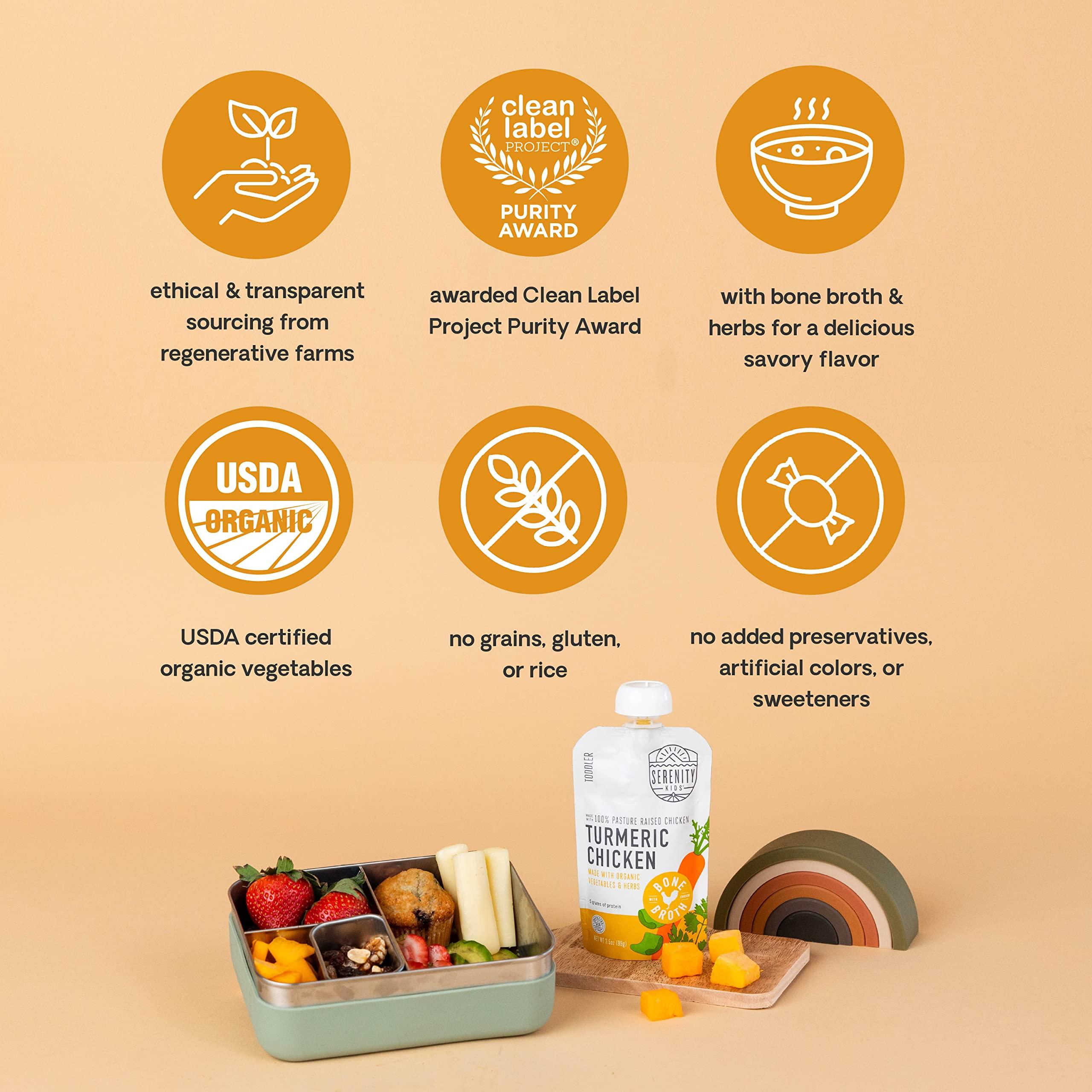 Serenity Kids Serenity Kids 7+ Months Bone Broth and World Explorer Meats Variety Pack Baby Food Bundle | Bone Broth and World Explorer Meat Pouches Variety Pack (42 count)