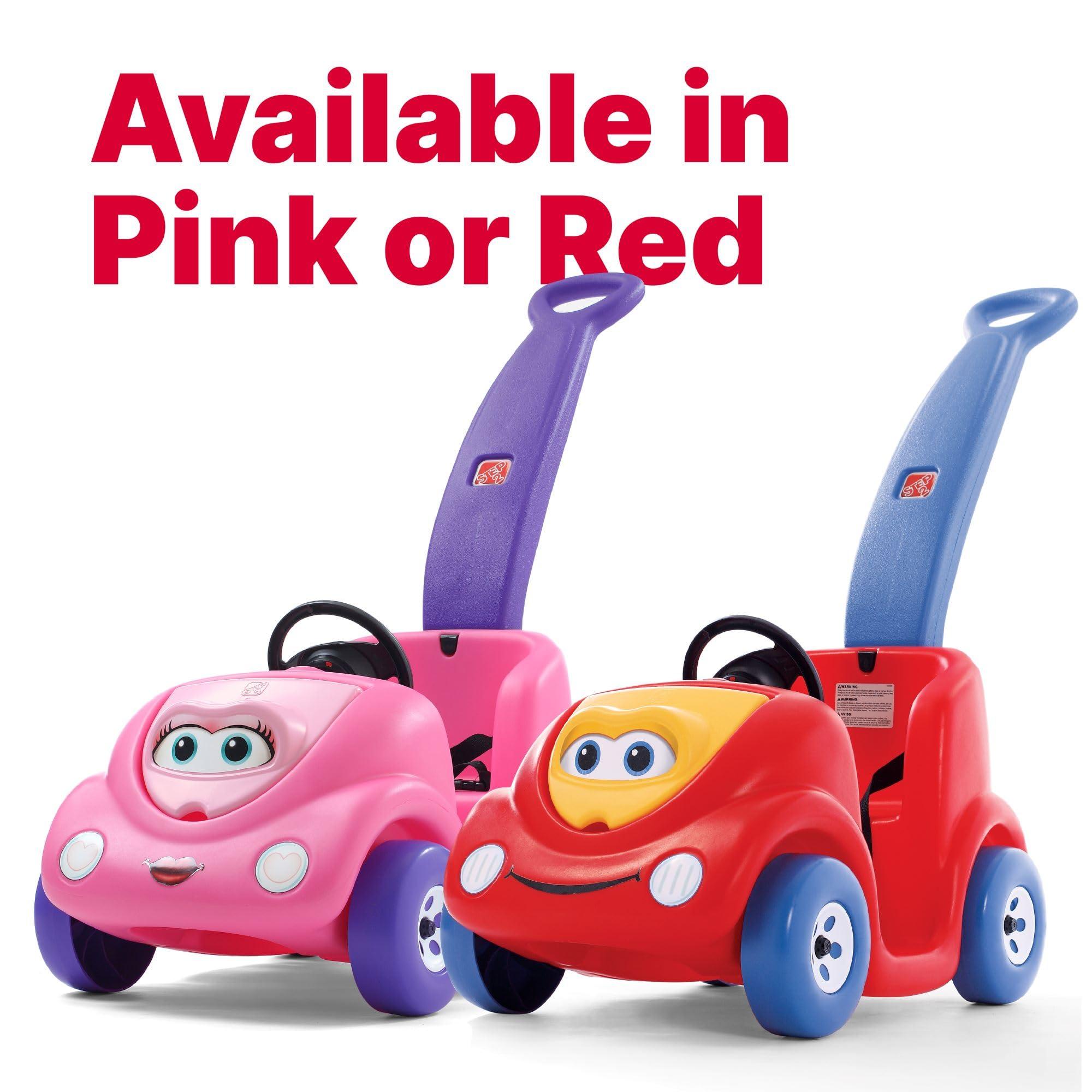 Step2 Step2 Push Around Buggy Kids Push Car, Ride On Toy, Stroller Substitute, Includes Seat Belt & Horn, Made of Durable Plastic, Max Weight 50 lbs., For Toddlers 1.5-4 Years Old, Pink
