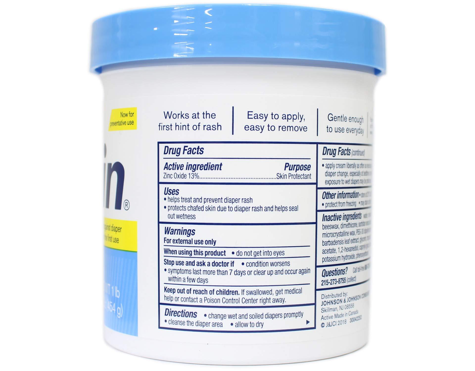 Desitin Desitin Daily Defense Baby Diaper Rash Cream with Zinc Oxide to Treat, Relieve & Prevent diaper rash, Hypoallergenic, Dye-, Phthalate- & Paraben-Free, 16 oz