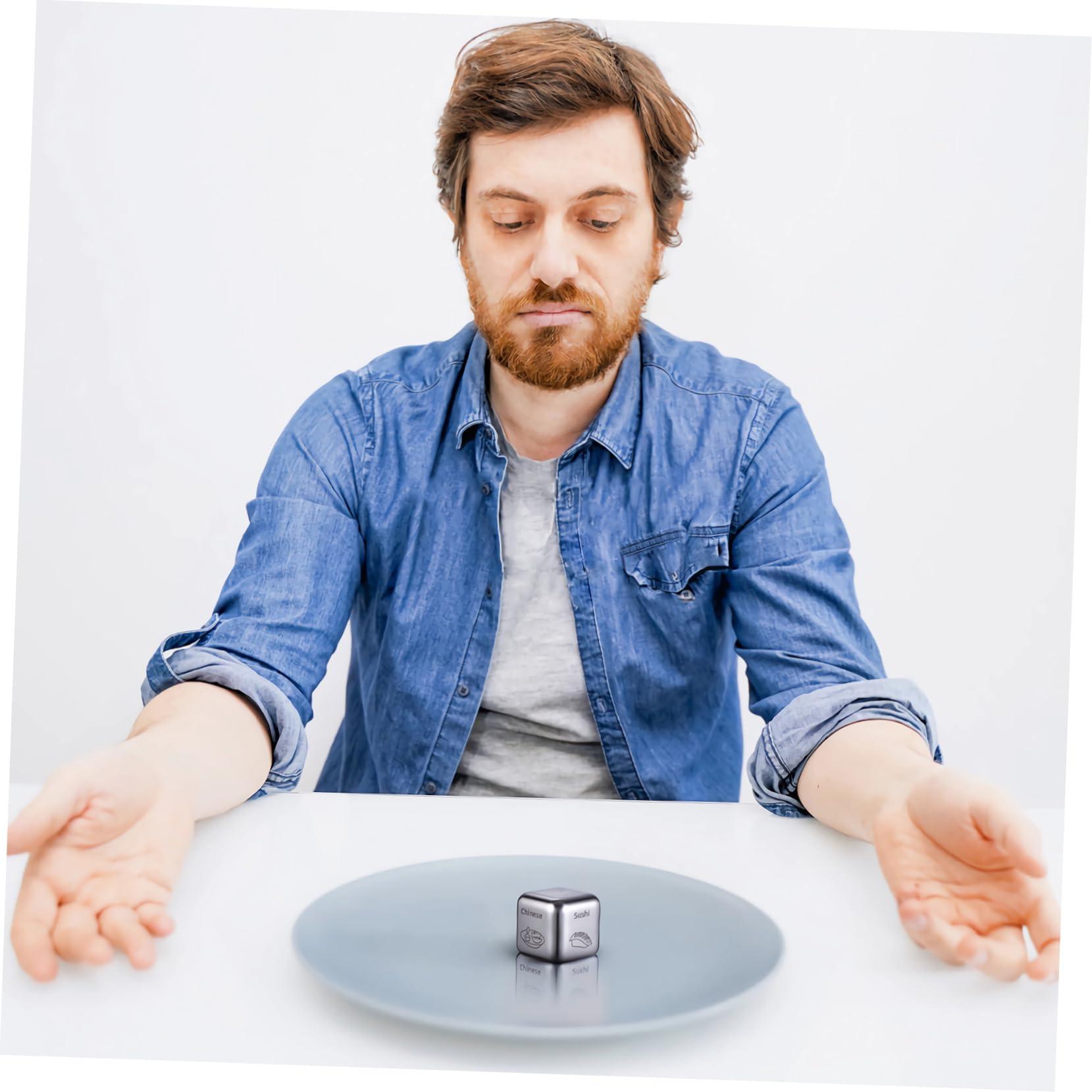 Abaodam Abaodam Food Decides The Dice Steel Food Decider Fast Food Decision Choice Decision Making Dinner Decider Movie Decider Dinner Decision Meal Decider Meal Decision Christmas Metal