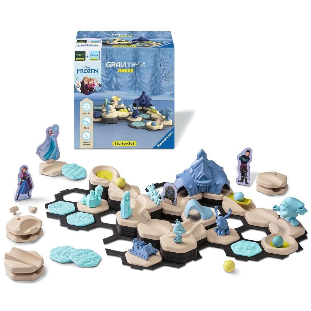 Ravensburger Ravensburger - GraviTrax Junior Bundle Frozen, Marble Court and Construction Toys, Ages 3+