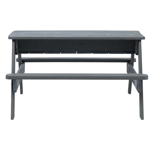 Jack and June Jack & June Cedar Convertible Sand Box and Picnic Table Playset