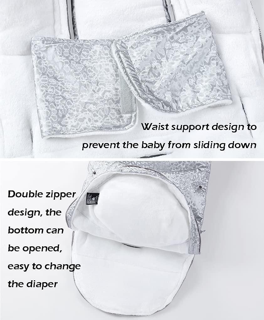 YilwnnCse Pram Footmuff,Stroller Padded Footmuff Cover Cosy Toes,Baby Winter Foot Cover,Warmth,Windproof, Waterproof, Cold Resistant, Washable (ArmyGreen)