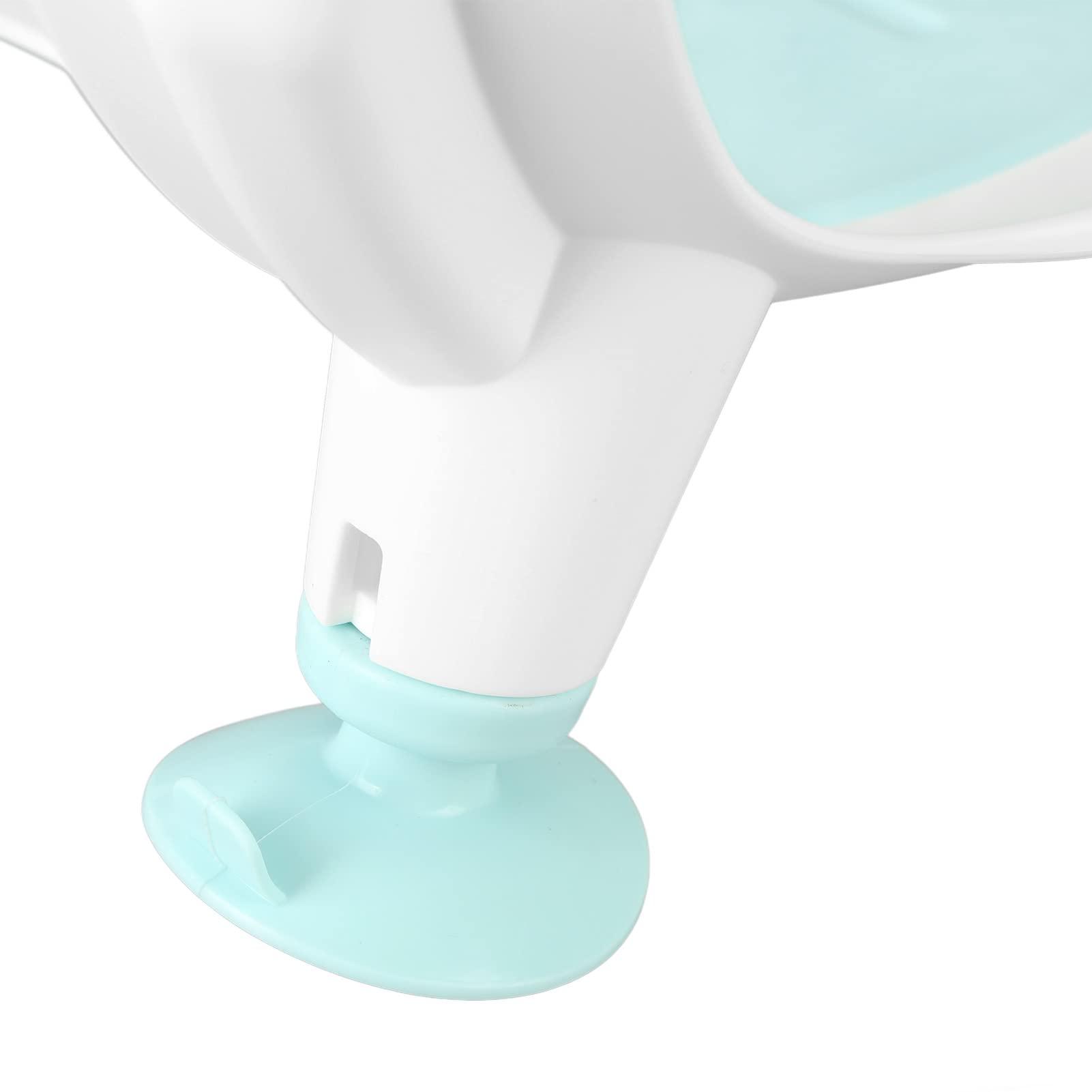 VINGVO Clean Rinse Baby Bather, Portable Spine Wash Hip Clean Rinse Bather Ergonomic Baby Bath Tub Baby Bath Support Infant Bathtub for Newborn (Mint Green)