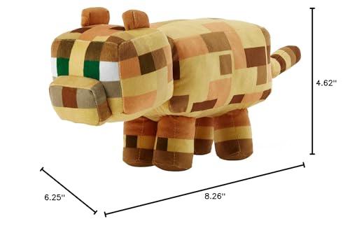 Mattel Mattel Minecraft Basic Plush Ocelot Soft Doll, Video Game-Inspired Collectible Toy for Kids & Fans Ages 3 Years Old & Up
