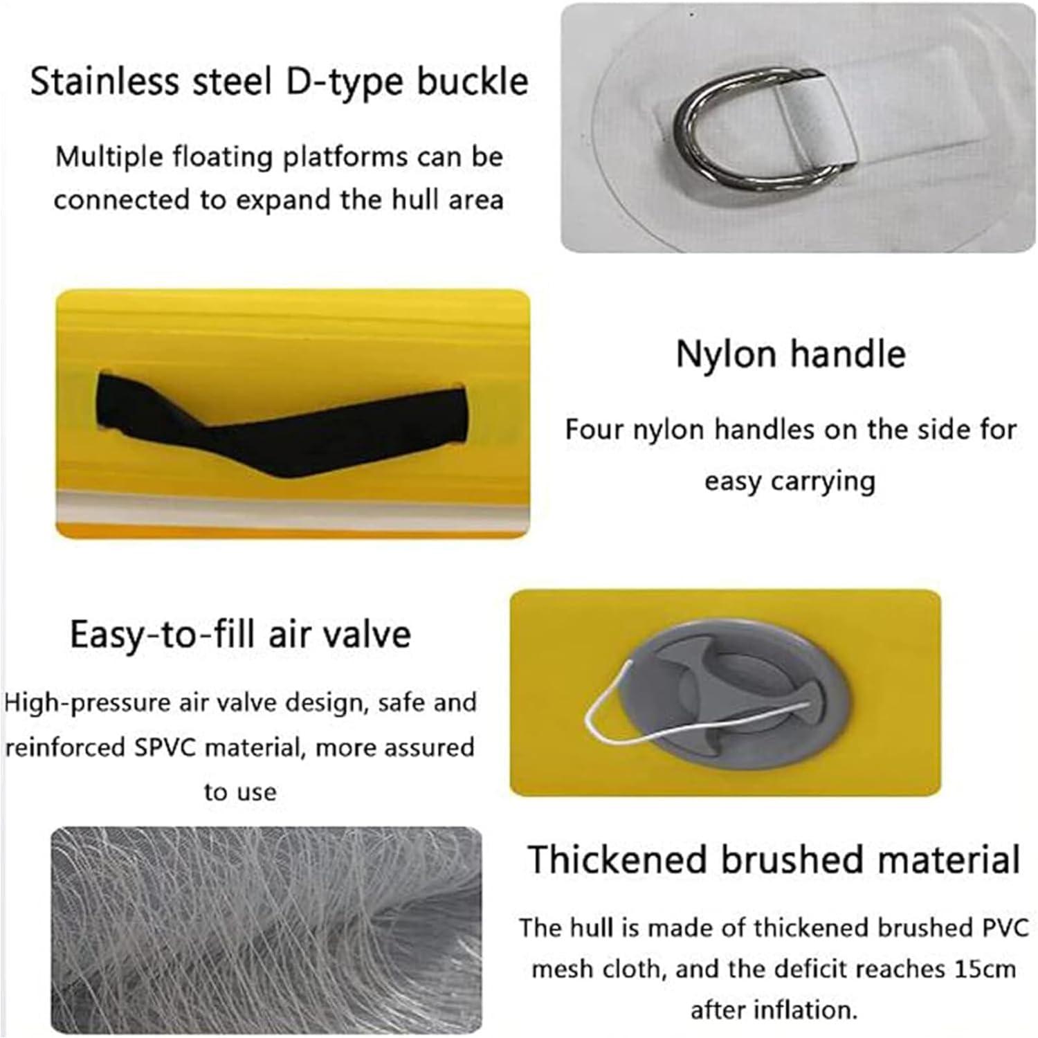 ZALIX Inflatable Water Catapult - Water Inflatable Catapult Bag Jumping Pillow with Air Pump,Water Catapult Bag, Inflatable Water Drop Jumping Bag,Suitable for Adults and Children