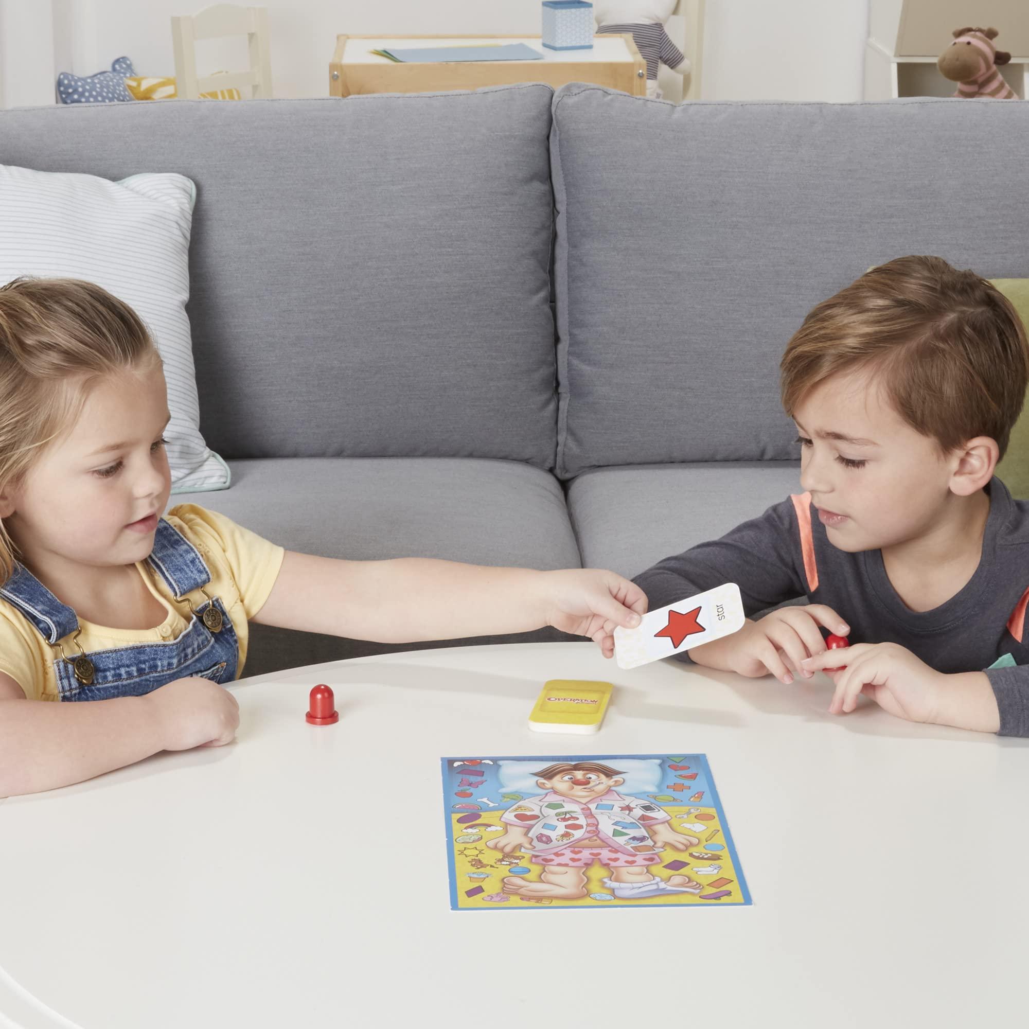 Hasbro Gaming Hasbro Gaming Operation Junior Board Game | Operation Game for Younger Kids | Ages 3 and Up | 2 to 4 Players | Preschool Games | Fun Games for Preschoolers