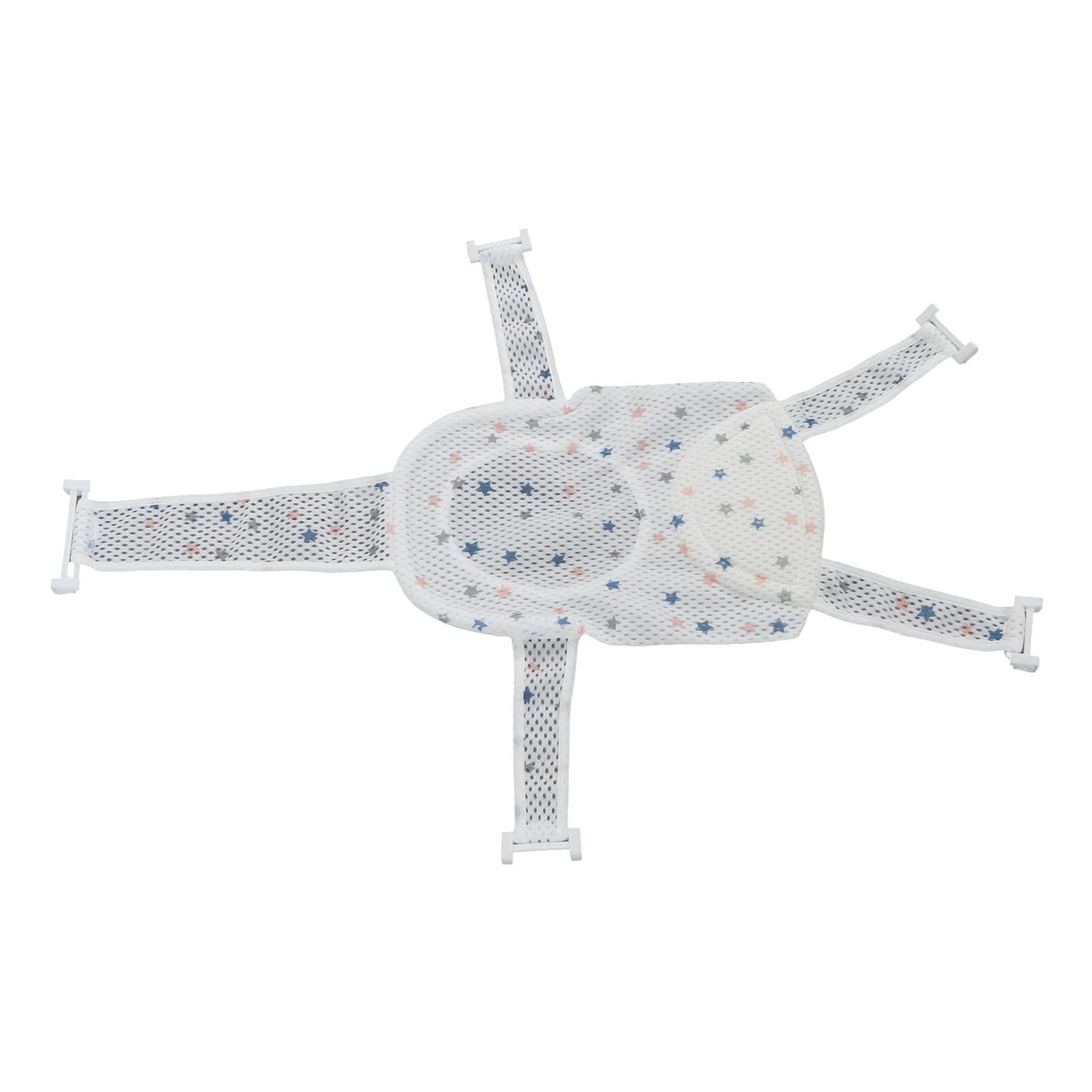 ToysCentral Basics Baby Bath Seat Support Net,Adjustable Quick Drying Infant Bathtub Sling Shower Mesh Bath Seats for Newborns Bathing (Star)