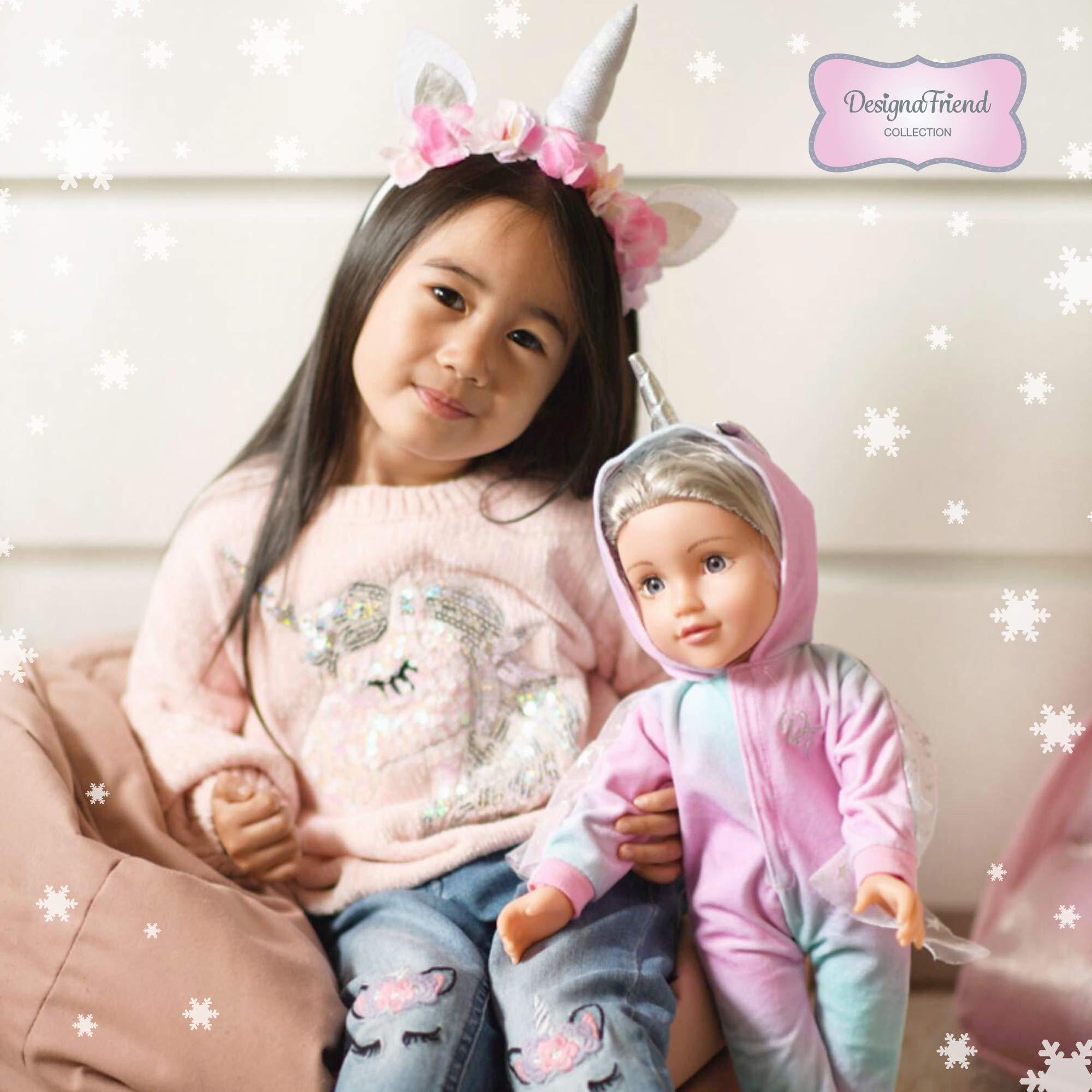DesignaFriend DesignaFriend 18 Inch Doll Flying Unicorn Outfit