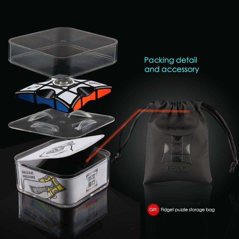 D-FantiX D-FantiX Fidget Spinners Cube & Light Up Pop Fidget Tubes Toys, 1x3x3 Floppy Cube Puzzle Fidget Spinner Anti-Anxiety Fidget Toys for Kids Adults, Glow Sticks Party Favors for Kids