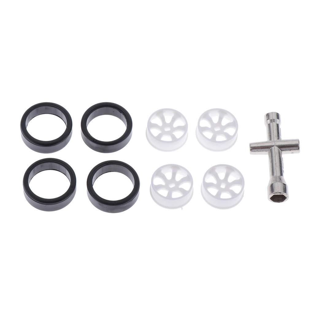 Zuchec 4Xrc Car Tires&Wheel Rim And Cross Wrench Sleeve For Wltoys K969 Spare Parts