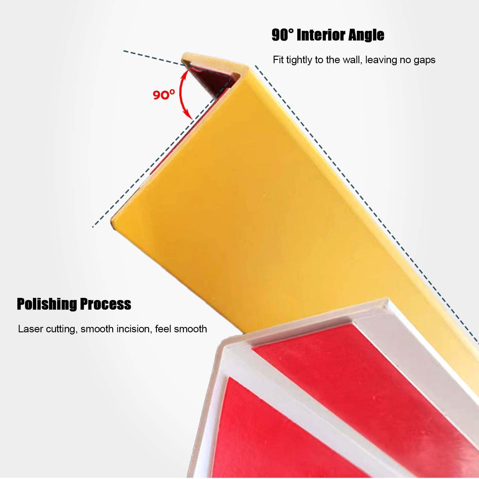 ZJYSMH Wall Corner Protector,Corner Protectors, Wall Corner Protectors Guards Self-Adhesive Corner Protectors Dog Chewing, Home PVC Wall Corner Edge Protector(Black,100CM(3.3FT)-2CM/0.8IN)