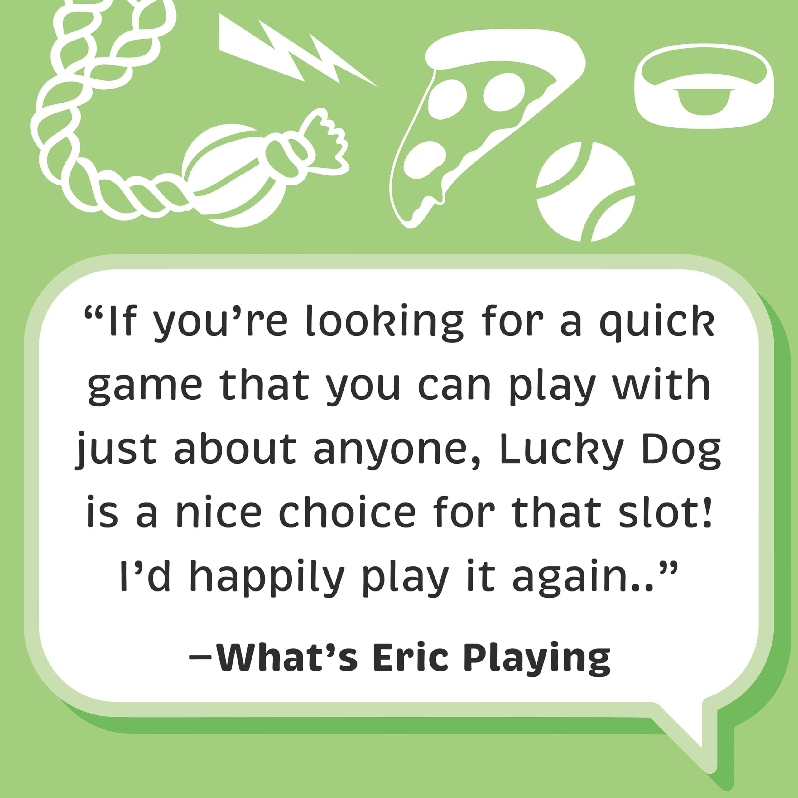 Evan\'s Games Lucky Dog Dice Game - Pawfect Game for Kids Ages 8-12, Adults, or Dog Lovers. The Dog\'s Best Friend Game with Cards and Dice. Roll for It and Press Your Luck. Diggity Dog Park Board Game for Learning