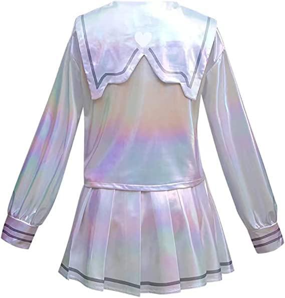 P1PSZ P1PSZ Ame-chan Cosplay Costume NEEDY GIRL OVERDOSE Cosplay Game Kangel Costume Outfits Uniform Full Set + Cute Keychain (L, Kangle)
