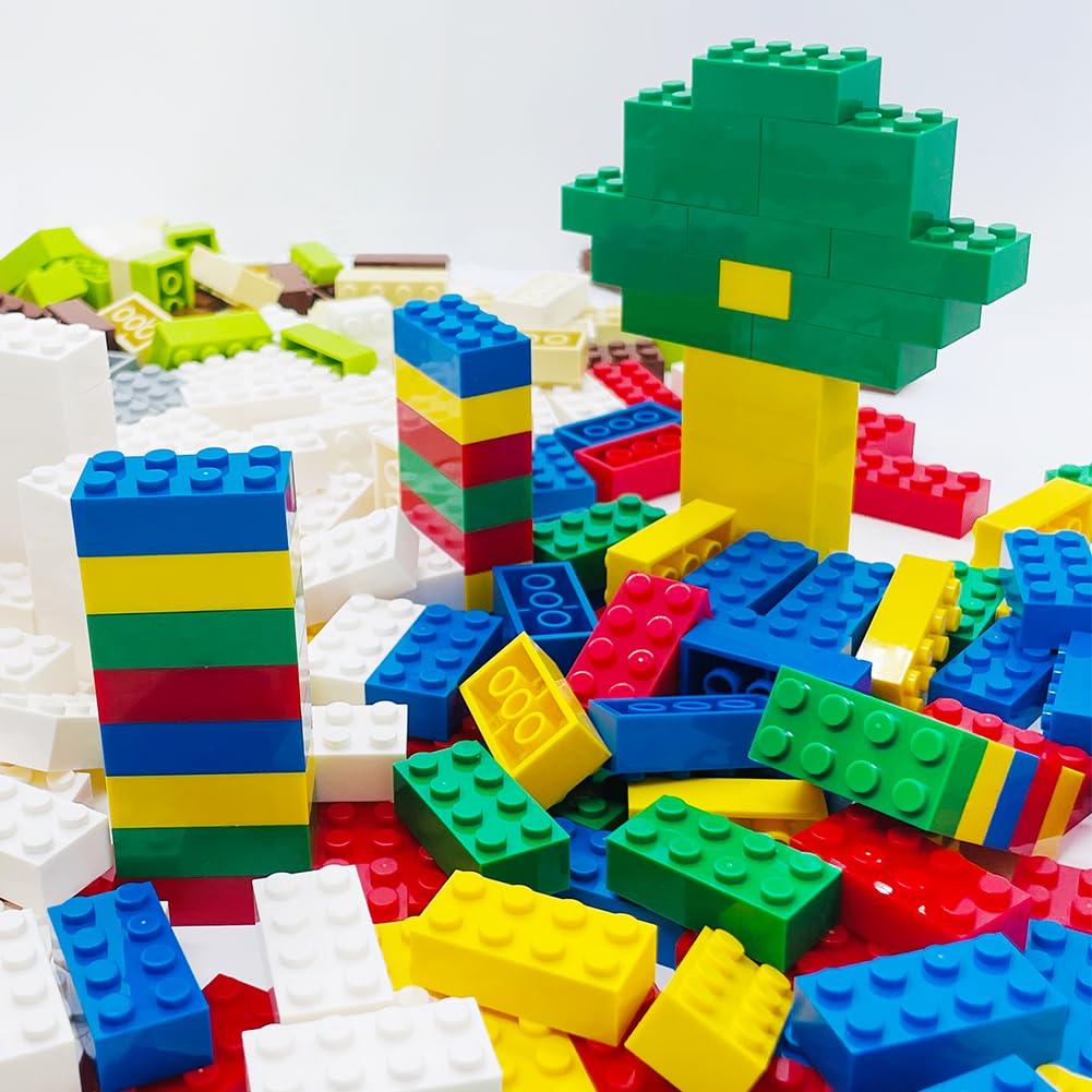 Taken All 120Pieces Classic Building Bricks Blocks Toy Set 2x4 MOC Building Basic Bricks Parts and Pieces Compatible with Major Brands STEM Creative Construction Toys for Kids 6+ (Red, Yellow, Blue, Green)