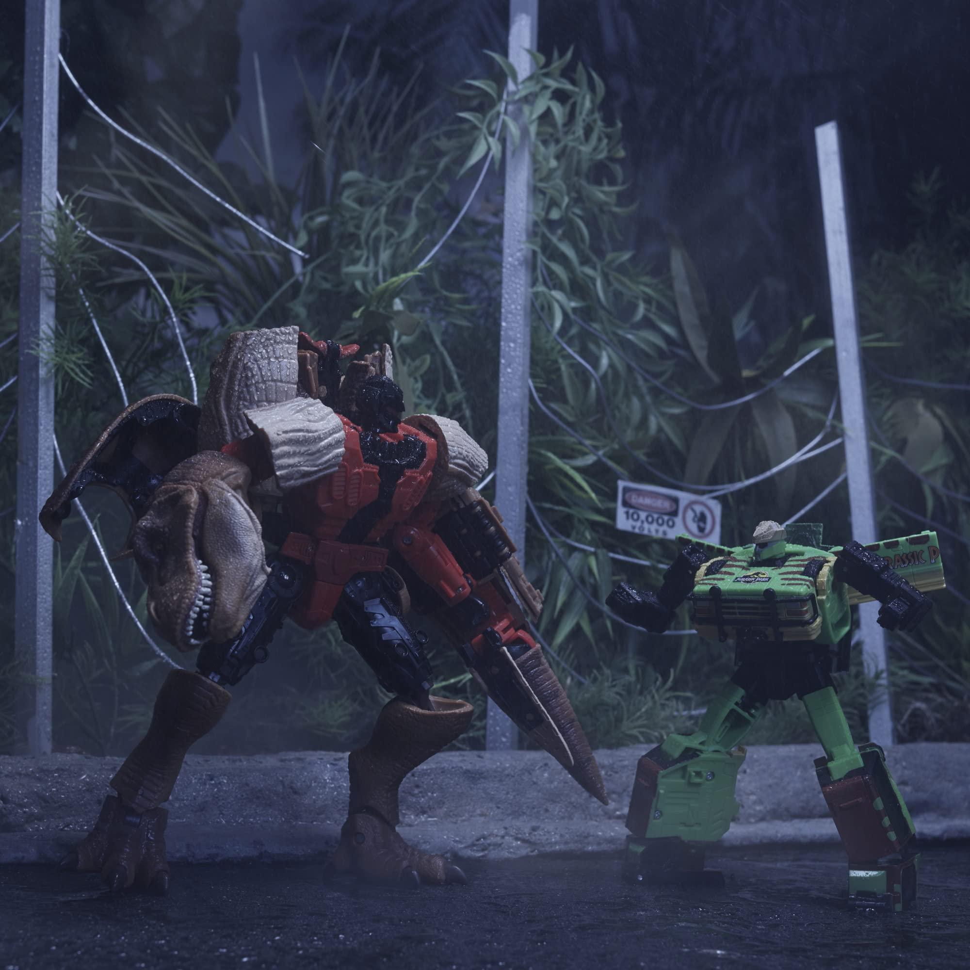 Transformers Transformers Generations - Transformers Collaborative: Jurassic Park Mash-Up, Tyrannocon Rex & Autobot JP93, Ages 8 and Up