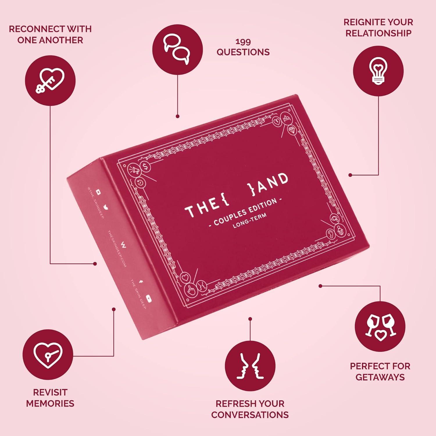 {THE AND} {THE AND} Long Term Couples Edition - 199 Meaningful Conversation Cards for Couples - Questions to Reconnect & Deepen Relationships - Couples Card Game to Reflect & Rediscover Love by The Skin Deep