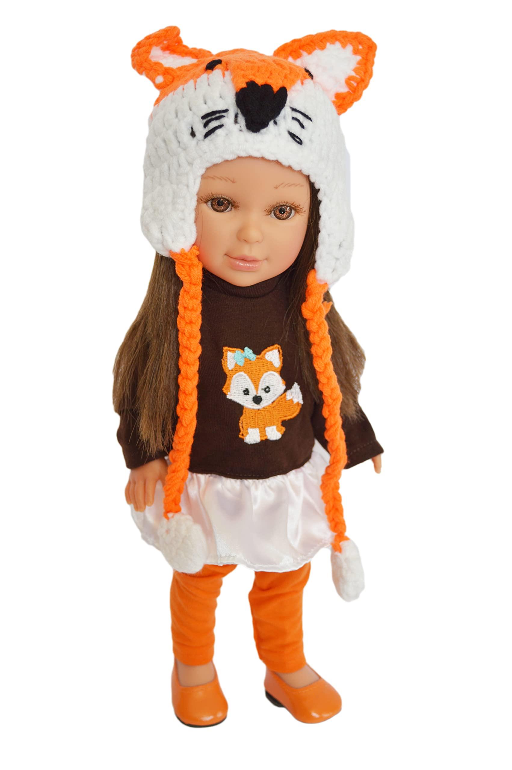 Brittany's 14 Inch Doll Clothes- Woodland Fox Outfit for 14 Inch Dolls