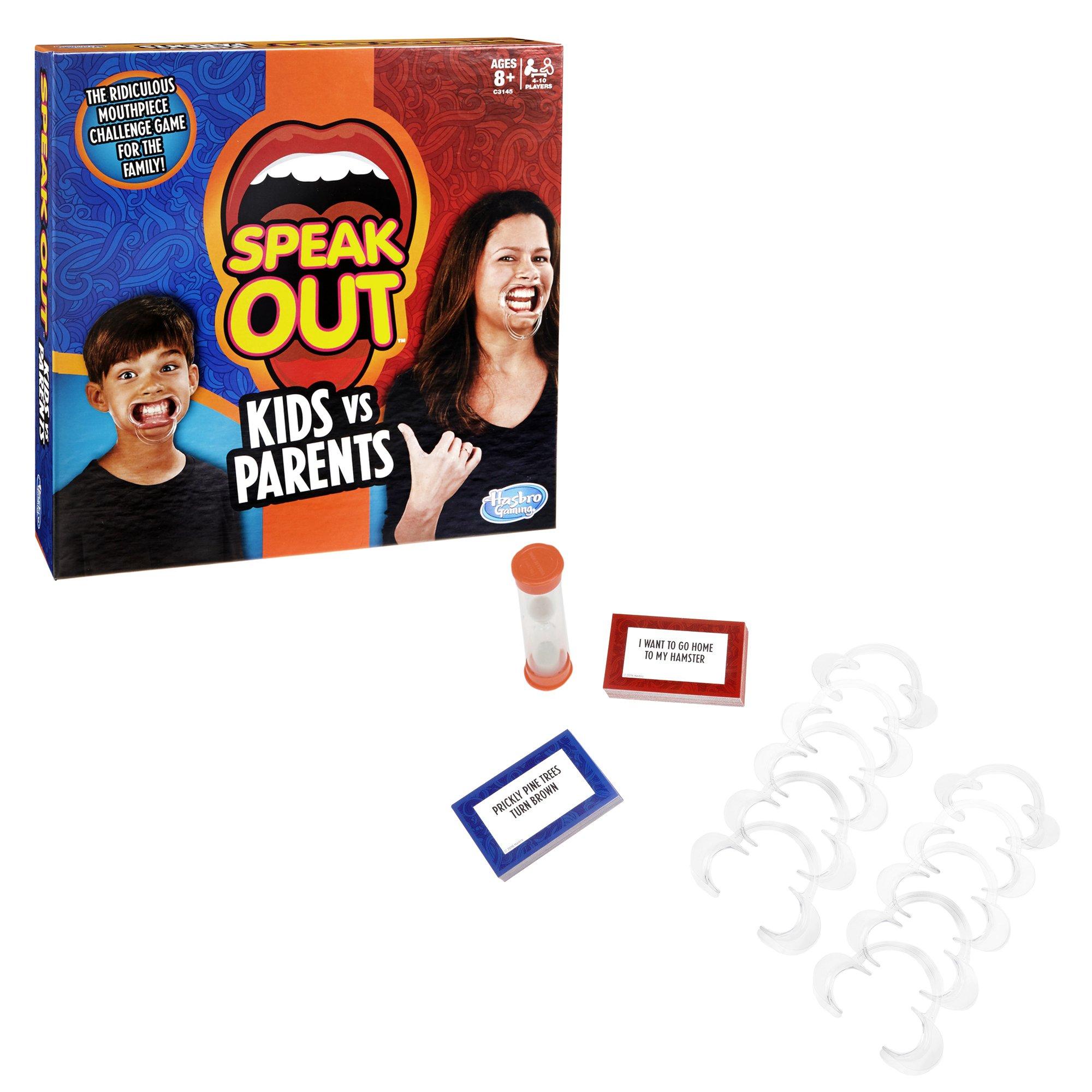 Hasbro Gaming Hasbro Gaming Hasbro Speak Out Kids Vs Parents Game