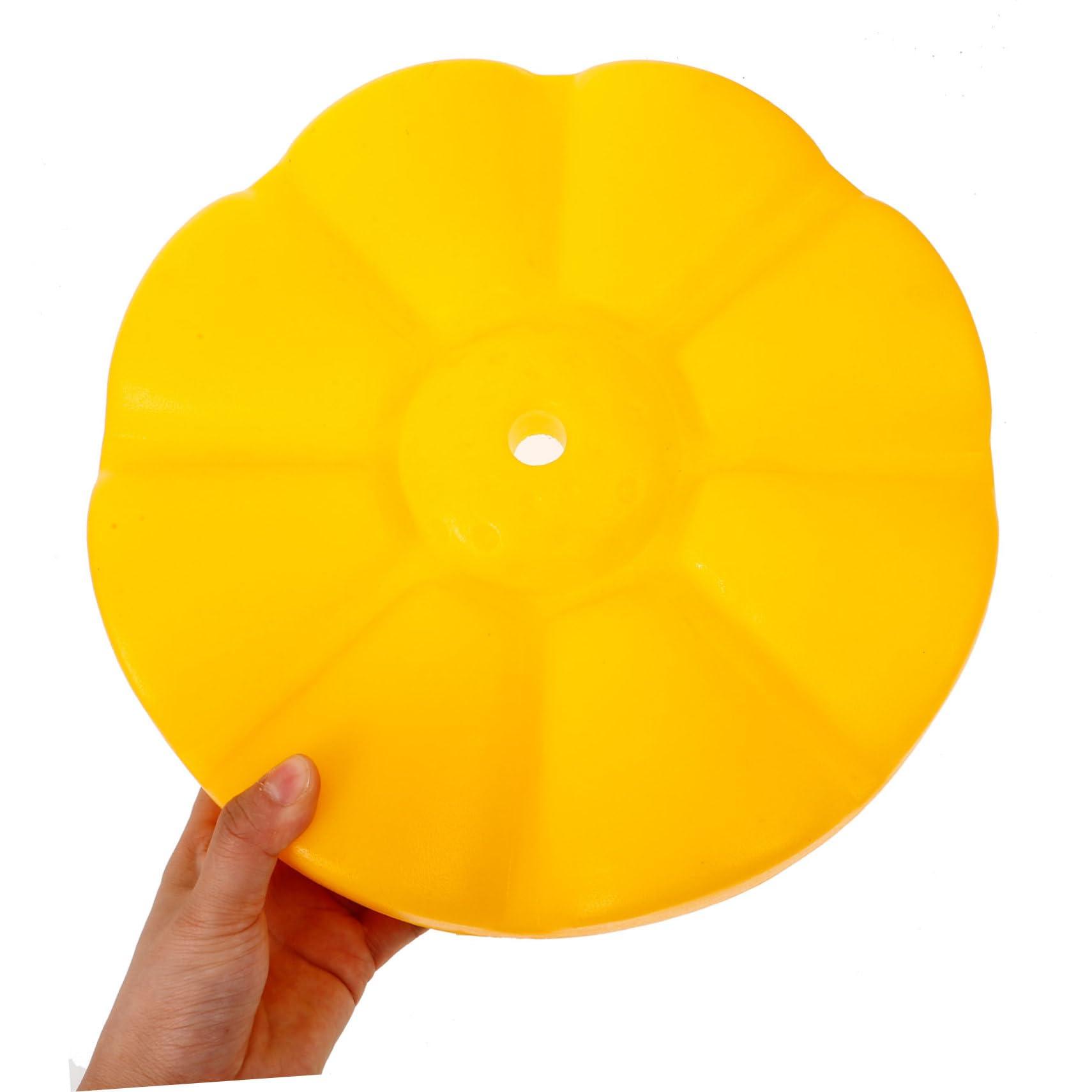 BESPORTBLE BESPORTBLE Swing Climbing Plate Outdoor Climbing Rope Toy Round Playground Swing Seat Swing Tree Accessories Swing Rope Disc Hanging Climbing Rope Board for Children Plastic Yellow