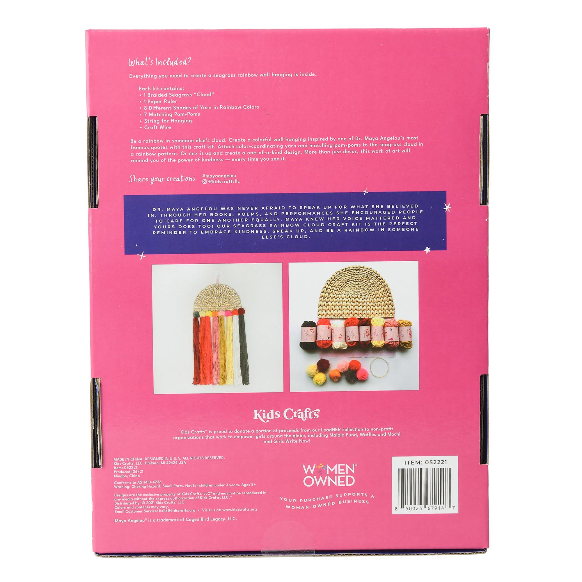 Kids Crafts Kids Crafts Rainbow Wall Hanging Arts & Crafts Kit - Fun DIY Craft Activity for Creative Gifts for 10 Year Old Girl