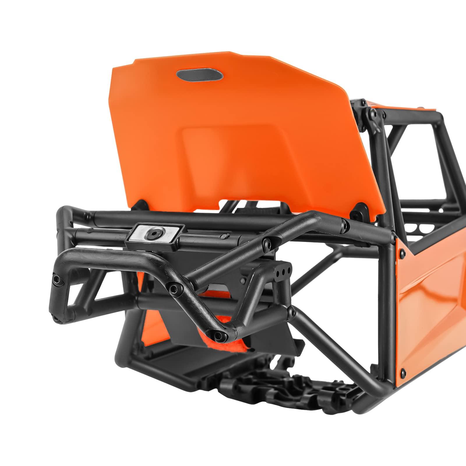 INJORA INJORA Nylon Rock Buggy Roll Cage Body Shell Chassis Kit for SCX10 II 90046 UTB10 1/10 RC Crawler Upgrade Parts (Orange)