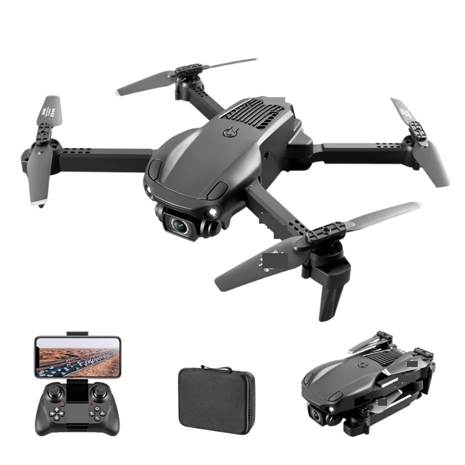 DJFHDIHRFHBVCASIJ Drone Mini Drone 6K HD Dual Camera WiFi FPV Obstacle Avoidance Folding Quadcopter Remote One Key Take Off/Landing (Color : V22 4K Dual Bag 2B Size : 1) (V22 6k Dual Bag 1b 1)