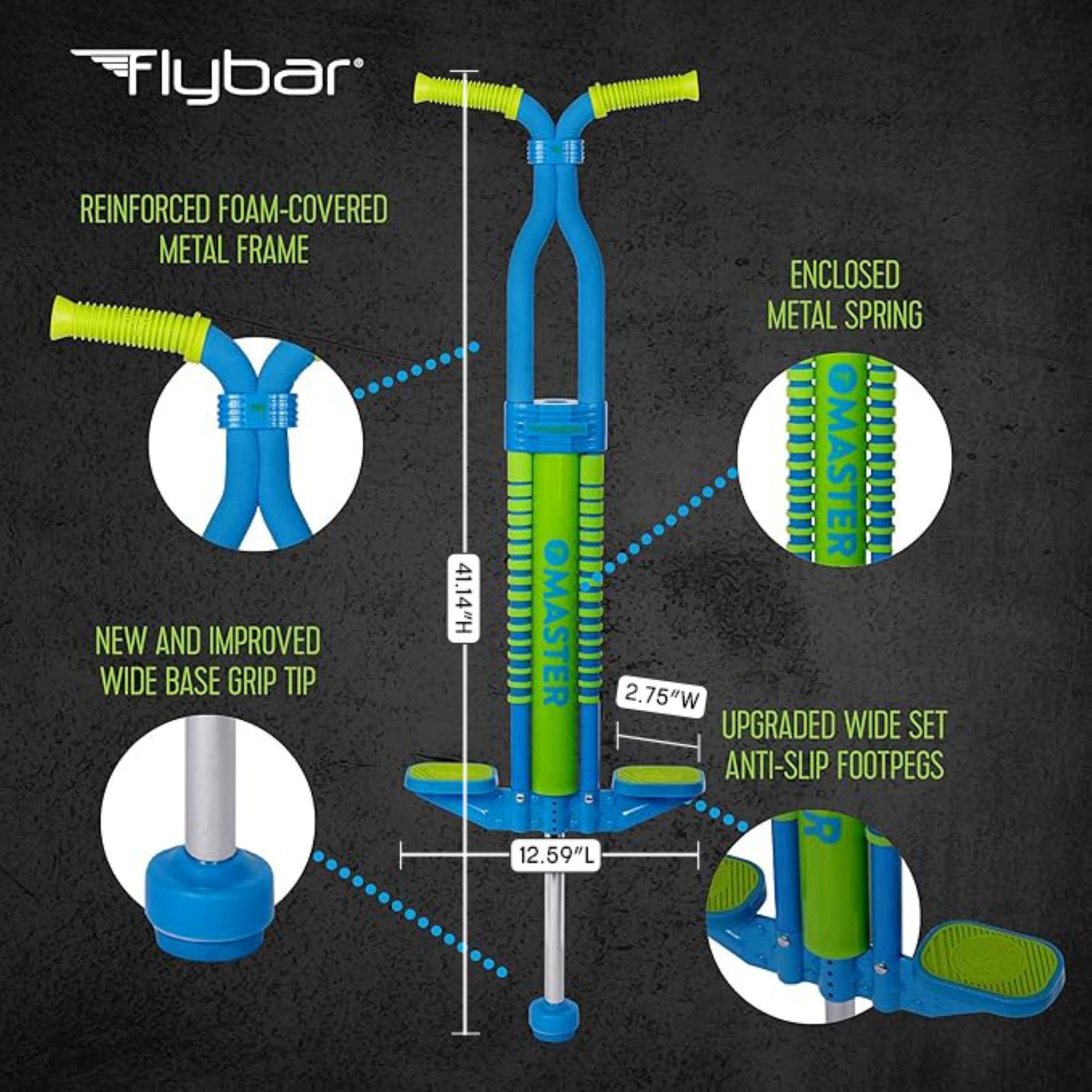 Flybar Flybar Master Pogo Stick for Kids, Ages 9+, 80 to 160 Pounds, Easy Grip Handles, Anti-Slip Pegs, Outdoor Toys for Boys, Jumper Toys for Girls, Outside Toys for Kids, Tweens and Teens