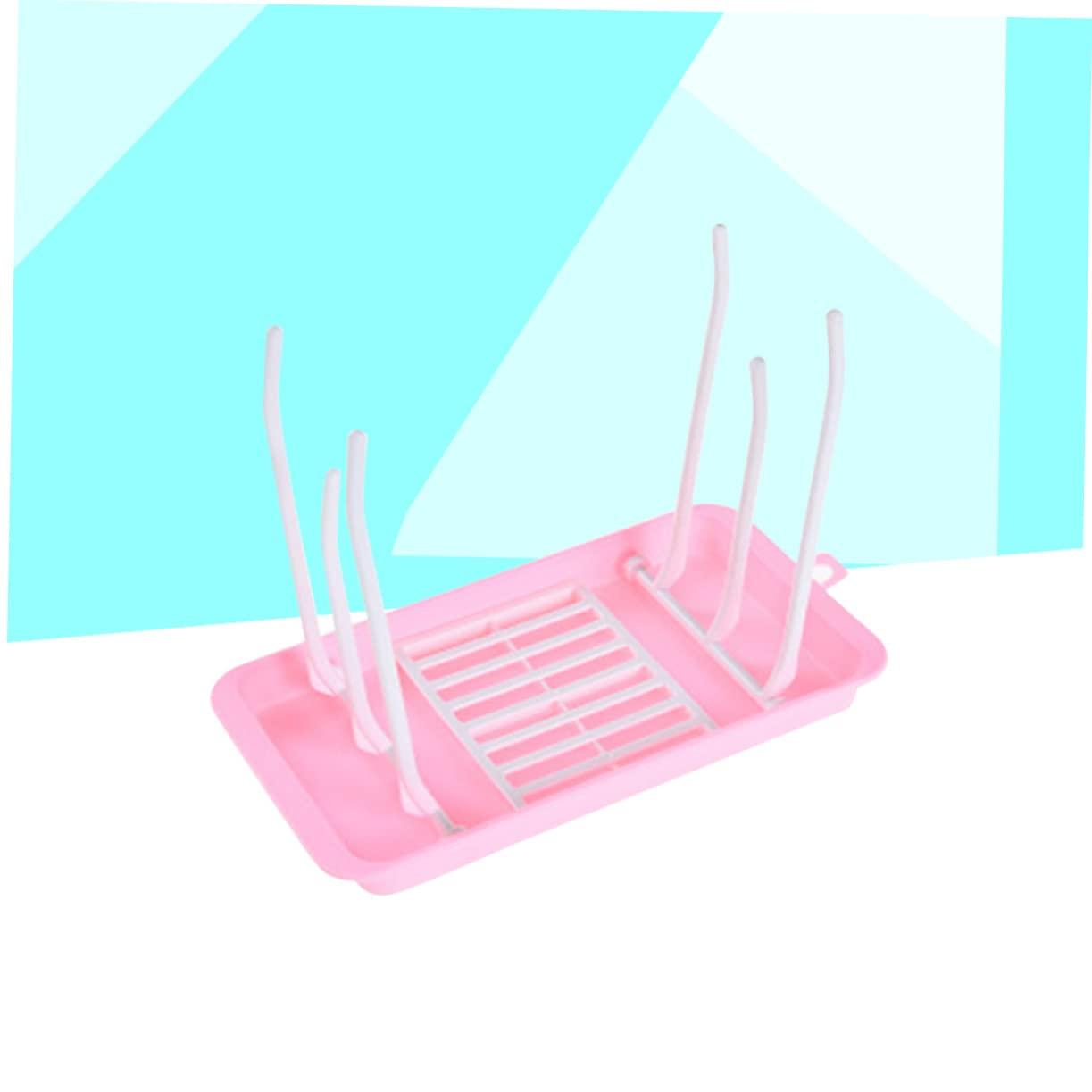 Abaodam Abaodam Bottle Drying Rack Foldable Compact New Born Bottle Holder Fits Sippy Cups Nipples Pp Material
