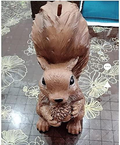Junorstar Junorstar Piggy Bank Children\'s Toy Money Box Cute Cute Squirrel Piggy Bank Resin Animal Coin Box Cute Squirrel Shape Savings Money Bank Brown Piggy Bank Gifts for Adults Or Kids Money Box Piggy Bank
