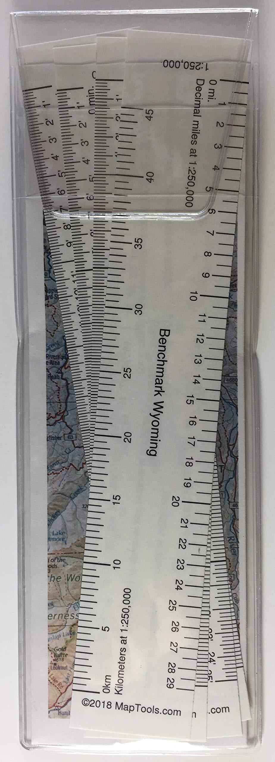 MapTools MapTools Ruler Set for Delorme Atlas & Gazetteer-Wyoming 1:225,000