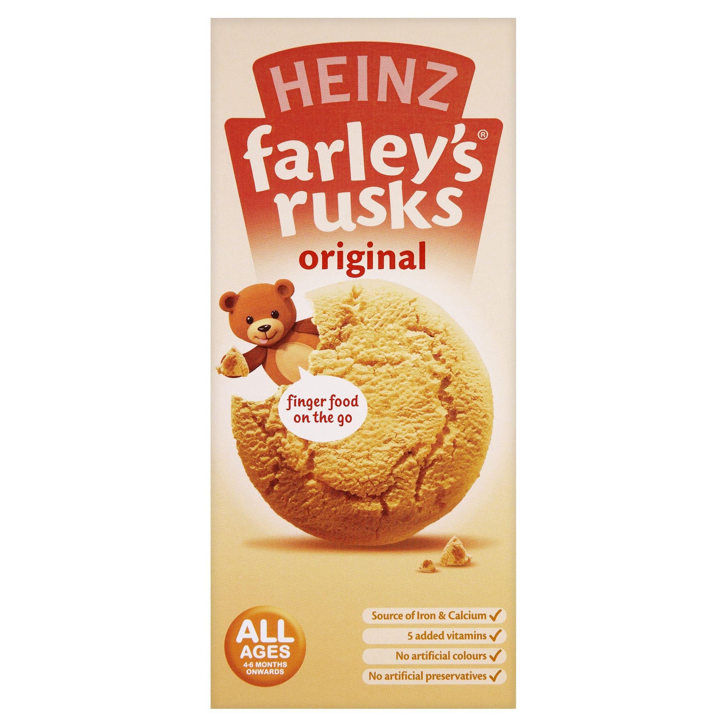 Heinz Heinz Farley Rusks, Biscuits For Baby's & Toddlers, 5.3-Ounce Boxes (Pack of 6)
