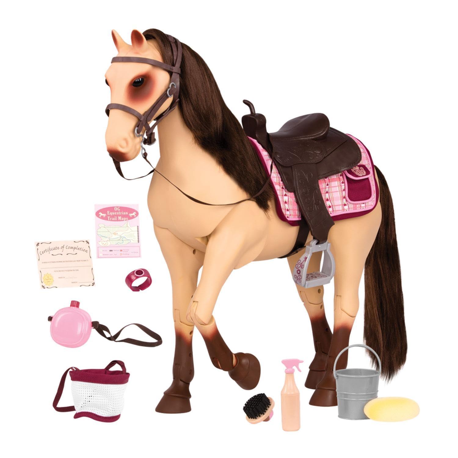 Our Generation Our Generation Poseable 20" Horse - Morgan with Accessories Fits 18" Dolls