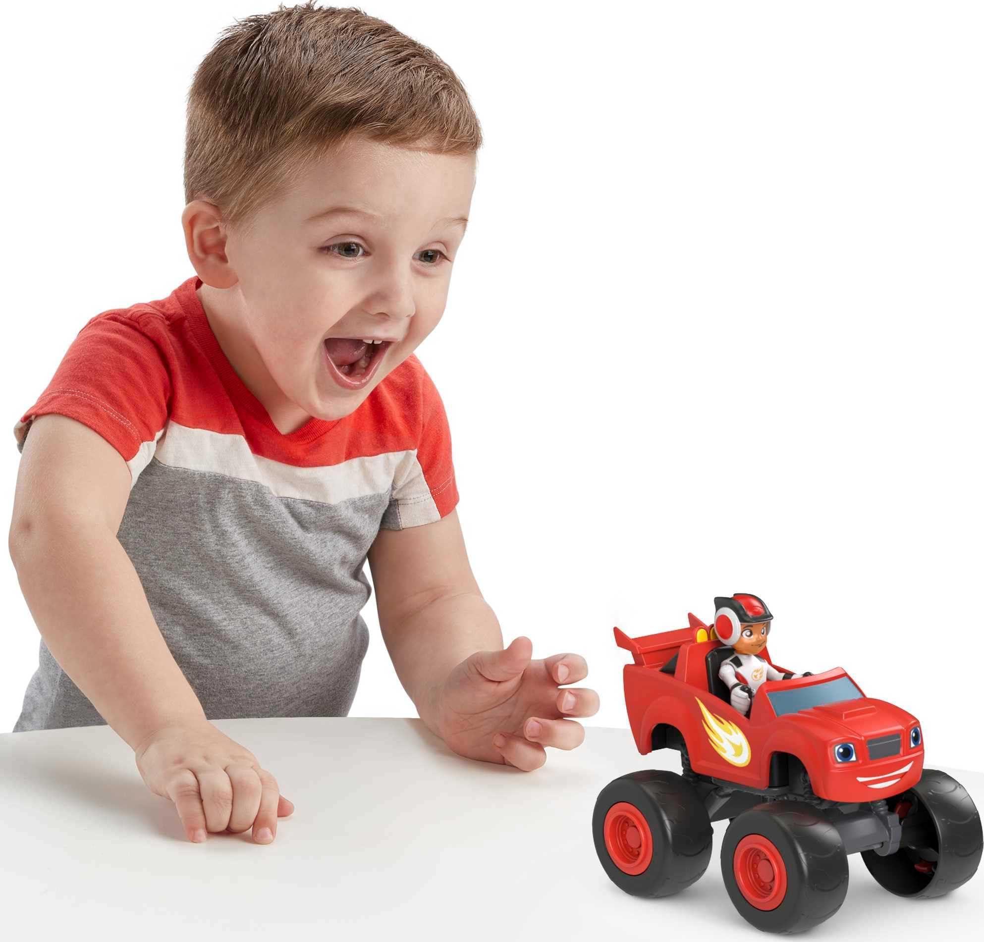 Fisher-Price Fisher-Price Blaze and The Monster Machines Toy Truck & Figure Set, Blaze & AJ, Preschool Racing Play Ages 3+ Years