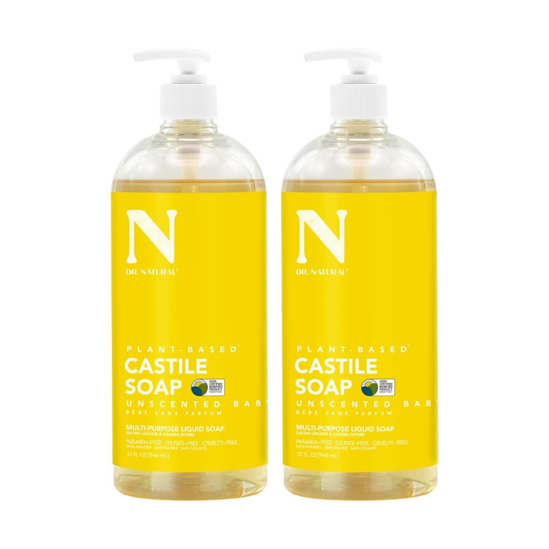 Dr. Natural Dr. Natural Pure Castile Liquid Soap 2-pack (Unscented, 64oz)