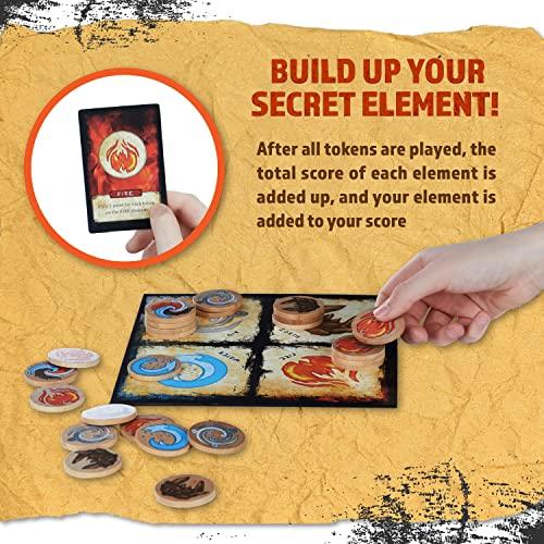 Squirrel Products Master The Elements Novelty Board Game of Strategy and Chance - Perfect Family Friendly Game for Adults, Teens & Kids Ages 8 Years and Older, 2 to 6 Players Compete to Outwit Their Opponents