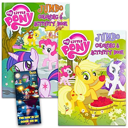 Bendon Publishing International My Little Pony Jumbo Coloring Book Set - Bundle of 2 Tear and Share Coloring and Activity Books and More | \"MLP\" Drawing Art Kit