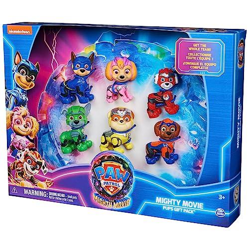 Paw Patrol Paw Patrol: The Mighty Movie, Toy Figures Gift Pack, with 6 Collectible Action Figures, Kids Toys for Boys and Girls Ages 3 and up