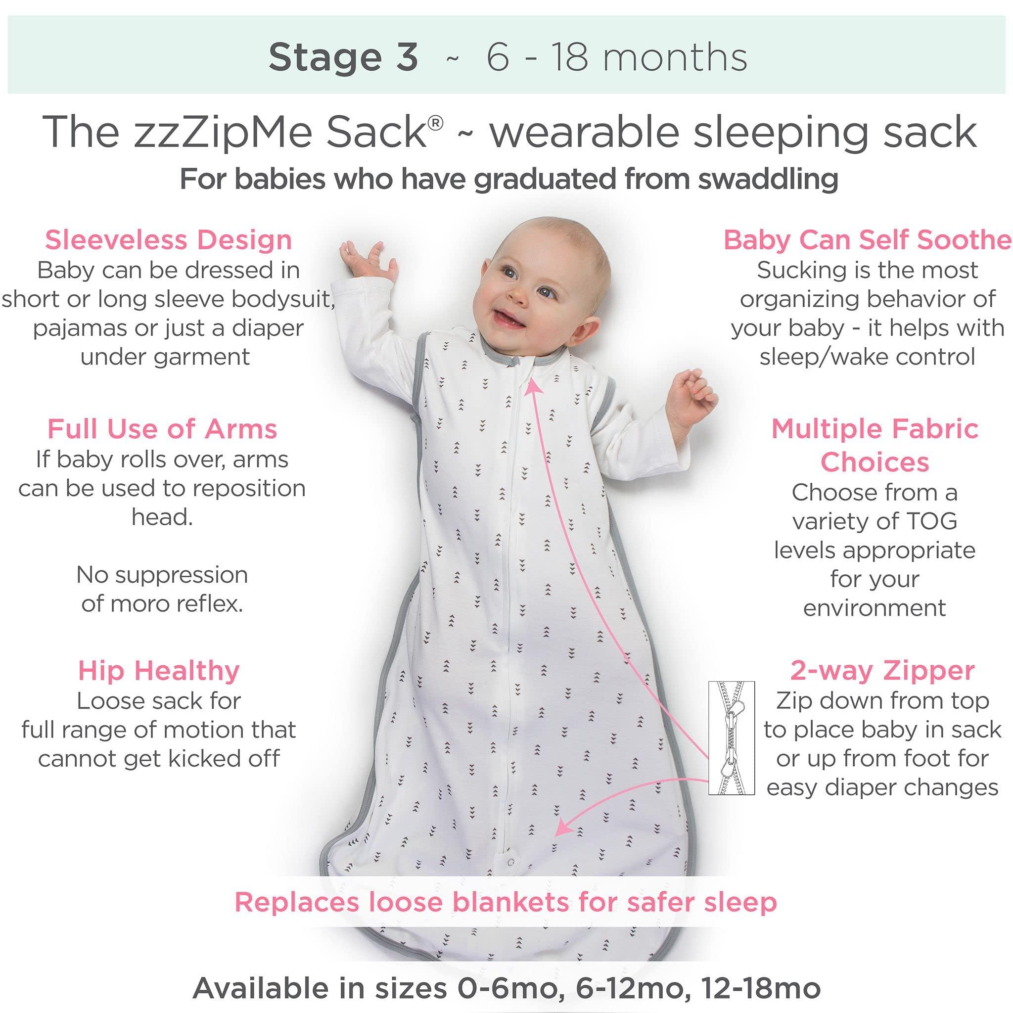 SwaddleDesigns SwaddleDesigns Baby Sleep Sack Set, Butterum and Sunny Days, 0-3 Mo Transitional Swaddle Sack with Arms Up Half-Length Sleeves & Mitten Cuffs and 0-6 Mo Cotton Muslin Sleep Sack with 2-Way Zipper
