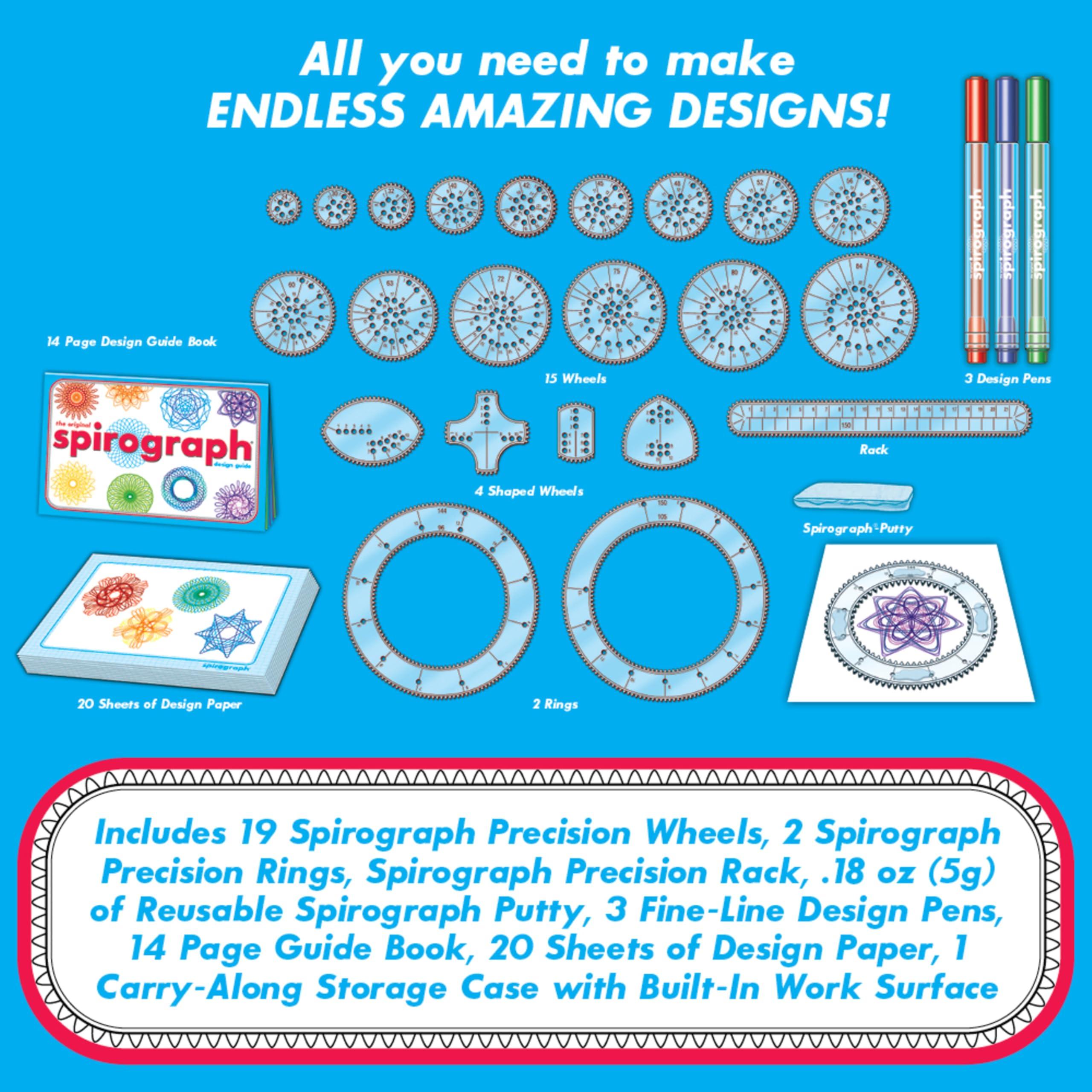 Spirograph Spirograph Deluxe Set Spiral Art Drawing Kit The Classic Way to Make Countless Amazing Designs For Kids Ages 8+
