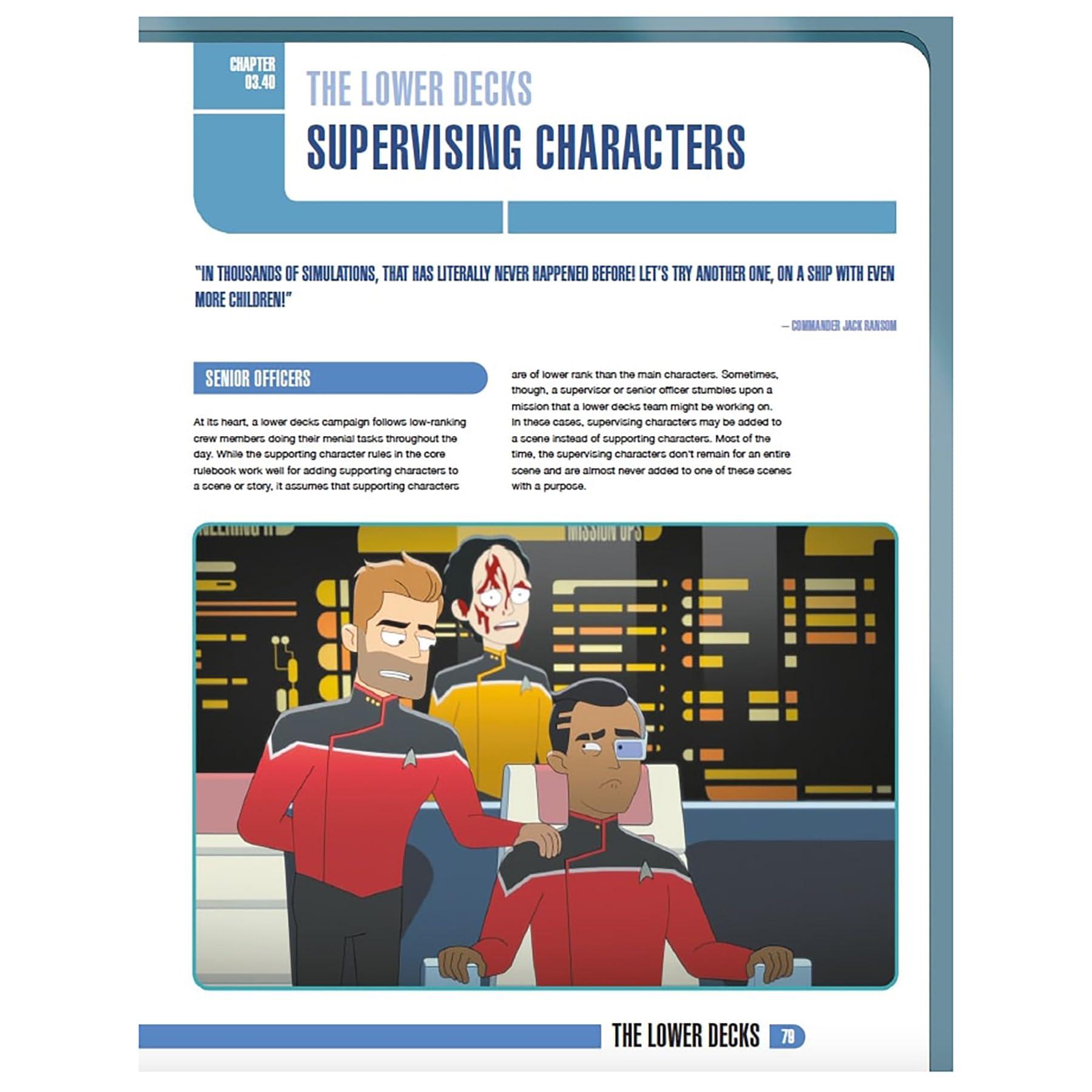 Modiphius Modiphius: Star Trek Adventures Star Trek: Lower Decks Campaign Guide - Expansion Hardcover RPG Book, New Content, Black