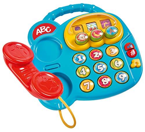 Simba Simba 104010016 20 cm ABC Telephone/with Different Sounds/Rotating Picture Display, Multi-Coloured