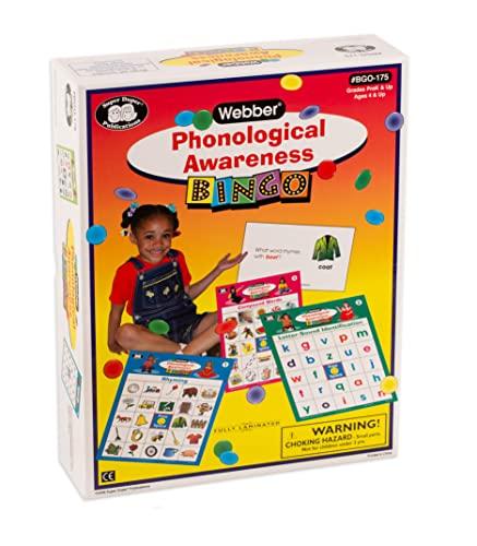 Super Duper Publications Super Duper Publications | Phonological Awareness Pre-Reading & Reading Bingo Game | Educational Learning Resource for Children
