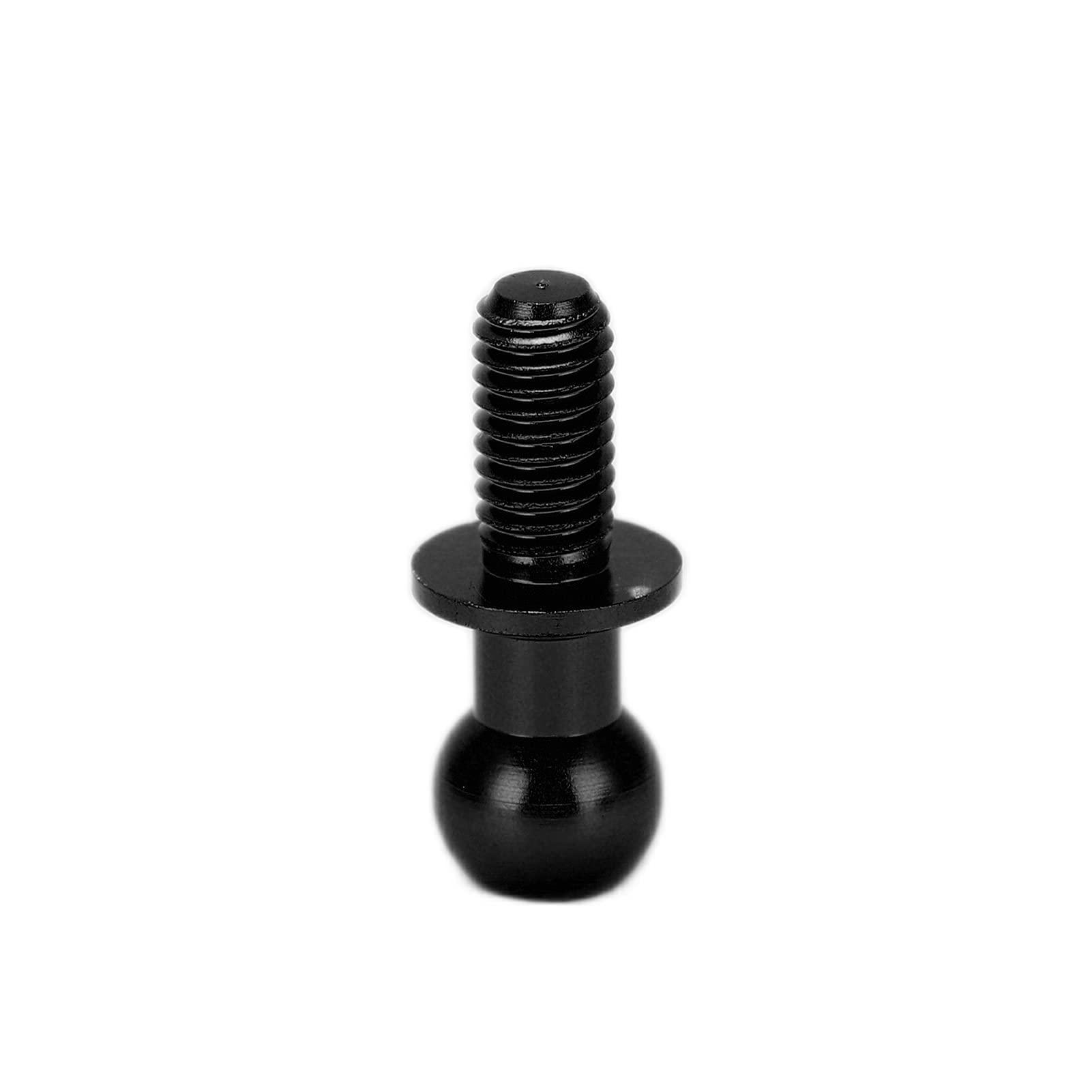 MUNEFE MUNEFE 10pcs Stud, Rc Link Rod Ends, Link Track Rod, Ideal for Providin A oothly, Stable Ride(Black)