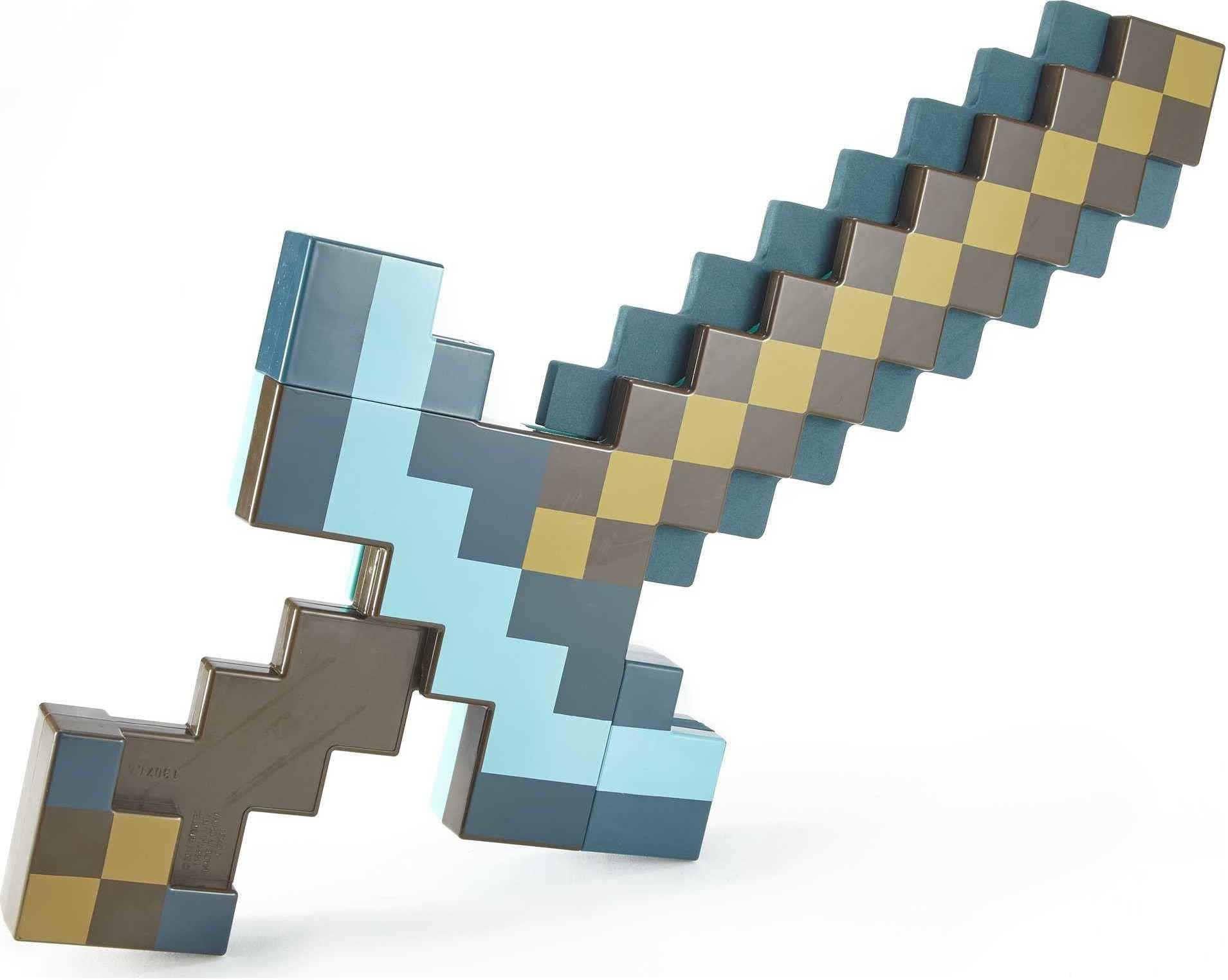 Mattel Mattel Minecraft Sword & Pickaxe Set, Kid-Sized Wearable Accessory for Role-Play & Costumes