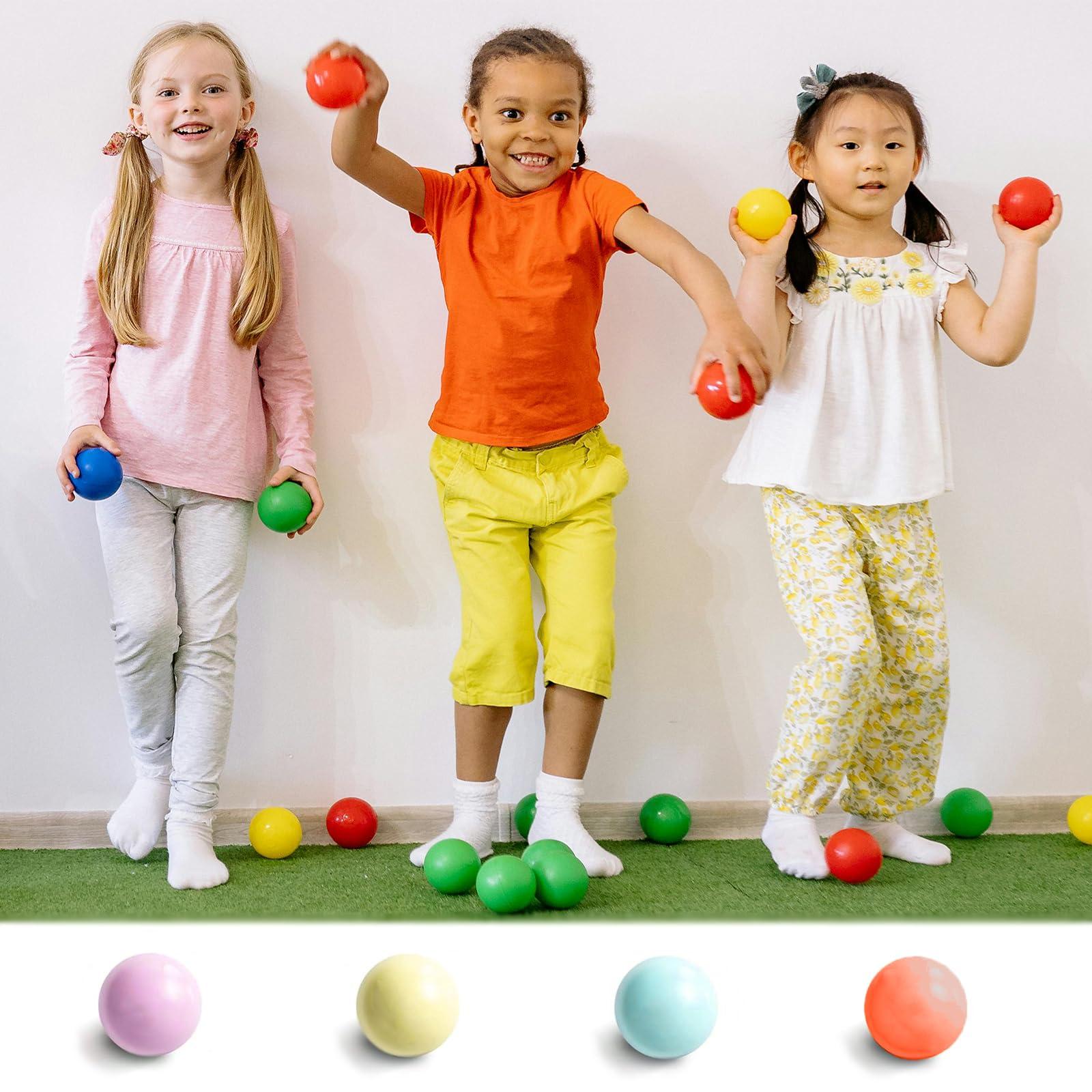 AiSiXin Sensory Stress Balls 4-Pack, Squishy Stress Balls, Squishy Fidget Toys for Kids and Adults, Soft Squeeze Balls Sensory Toys, Strecthy Stress Relief Toys for Autism