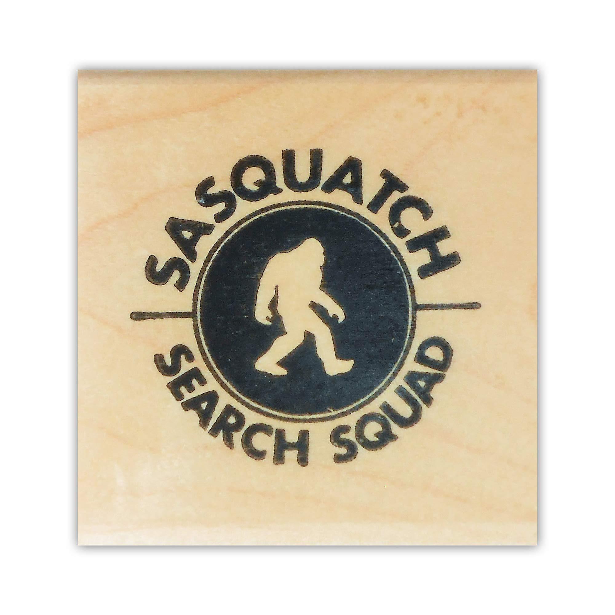 Generic Sasquatch Search Squad Mounted Rubber Stamp - Bigfoot, Yeti