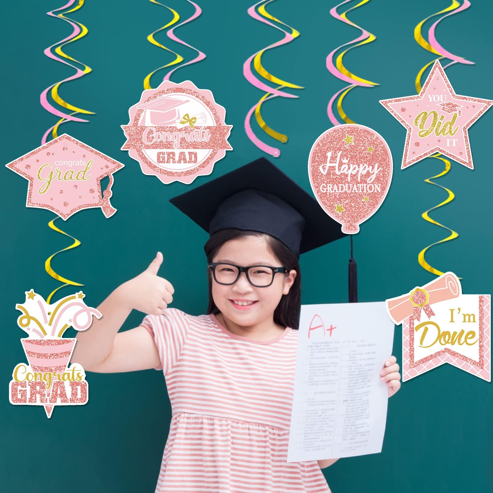 HigzYovn She Believed She Could So She Did Banner Graduation Party Decorations 2024 College Graduation Decorations She Believed She Could Party Decor (rose gold)